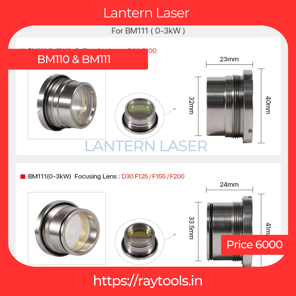 Raytool BM111 - Focus & Collimating Lens with Assembly